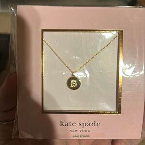 Kate spade initial pendant - B